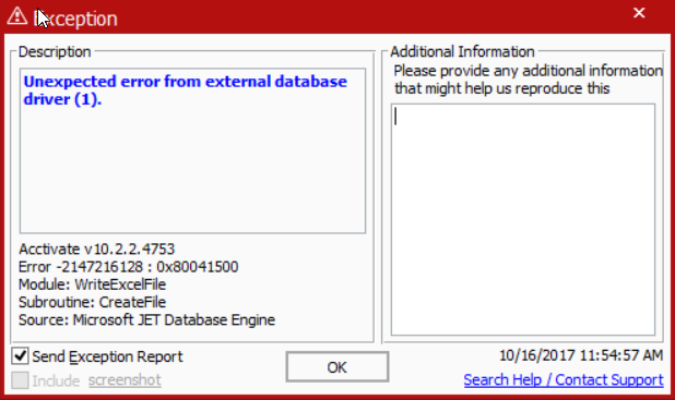 error invalid database file driver genius
