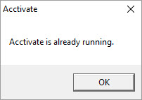 AlreadyRunning