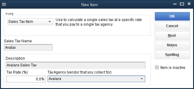 Avatax Sales Tax