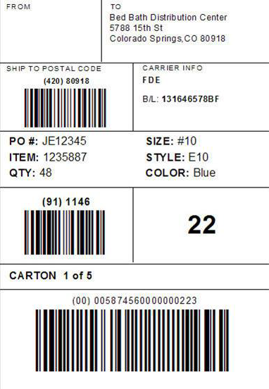 Shipping Label Format (GS1-128) | Acctivate Help