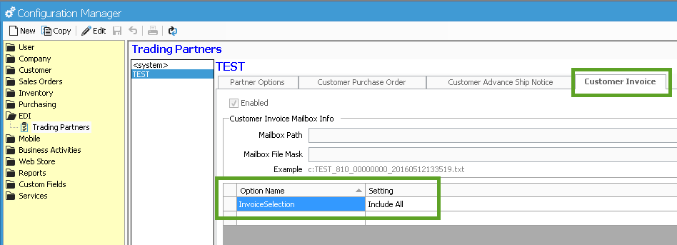 EDIInvoiceSelection