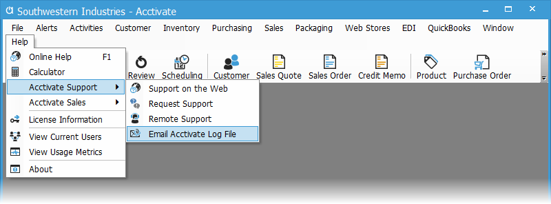 Email Acctivate Log File