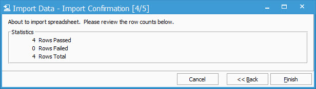 Import Confirmation