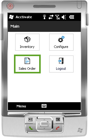 Mobile Emulator Sales Orders