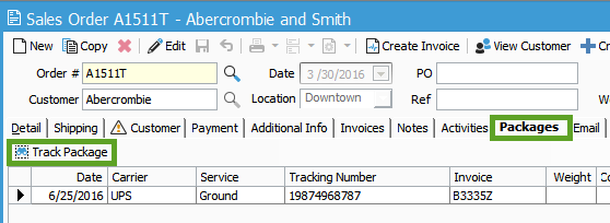 track package using order number