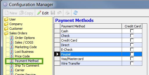 config payment method