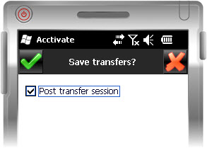 save transfer or post